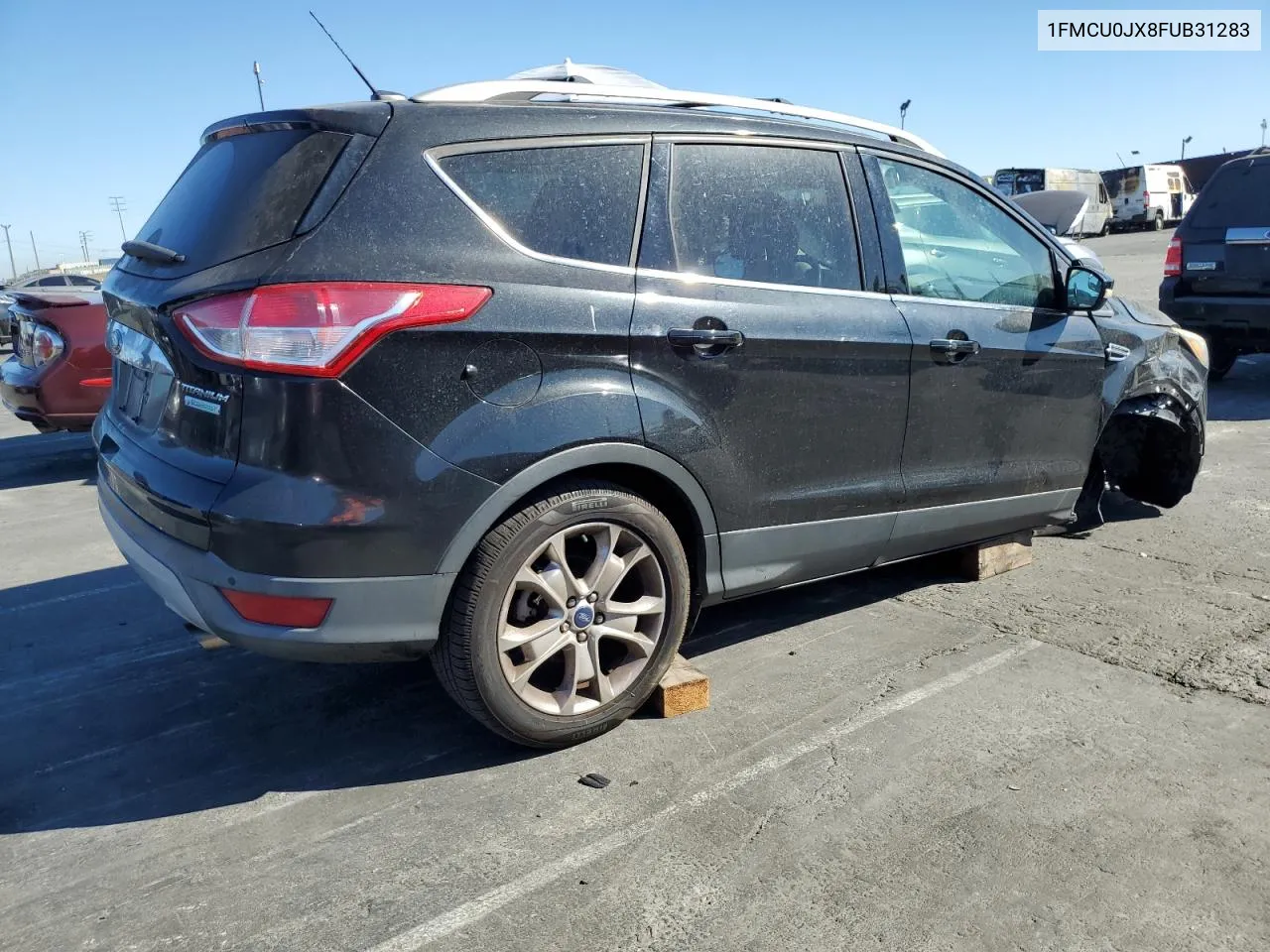 2015 Ford Escape Titanium VIN: 1FMCU0JX8FUB31283 Lot: 77494054