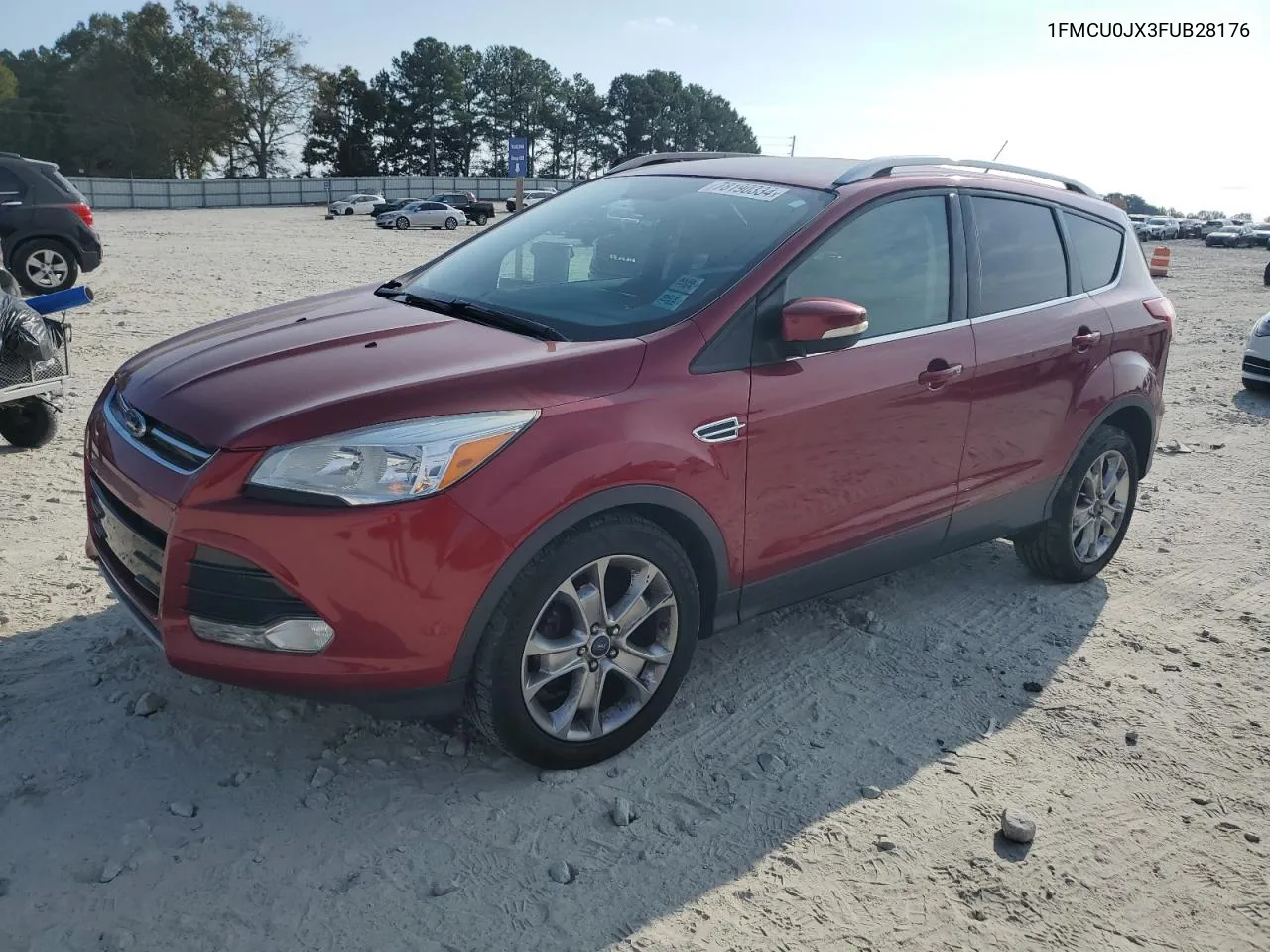 2015 Ford Escape Titanium VIN: 1FMCU0JX3FUB28176 Lot: 78190334