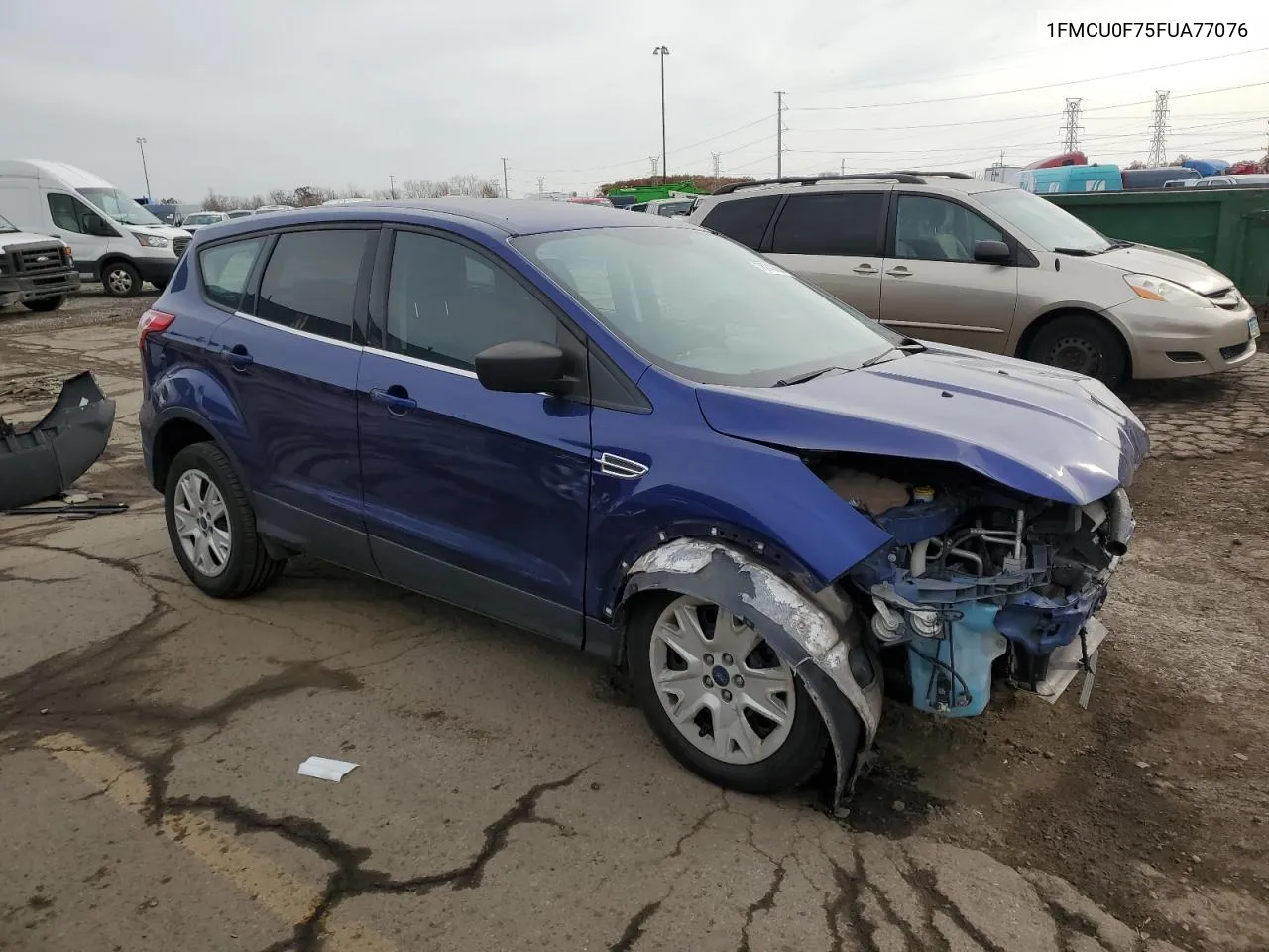 2015 Ford Escape S VIN: 1FMCU0F75FUA77076 Lot: 78742064