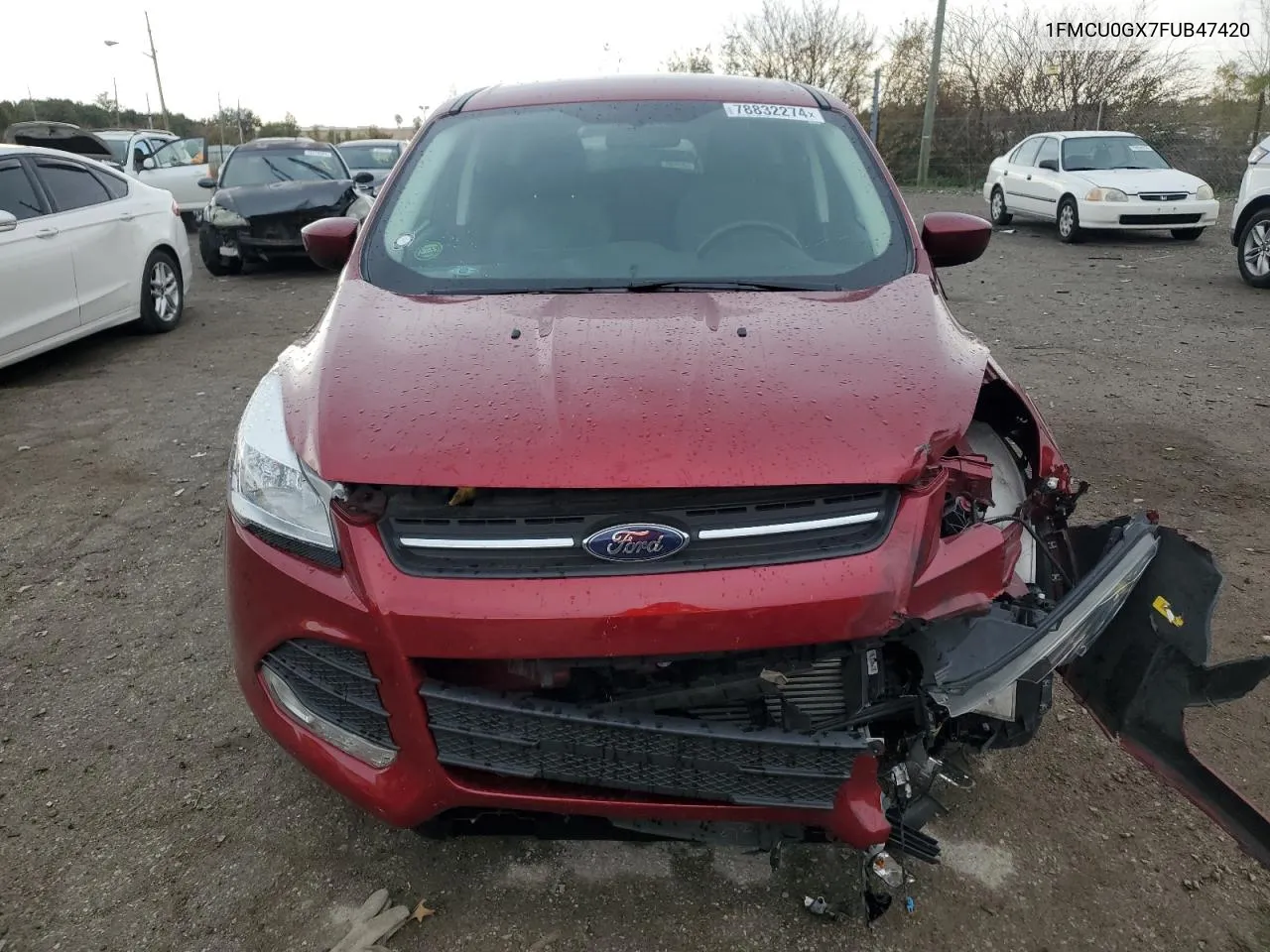 2015 Ford Escape Se VIN: 1FMCU0GX7FUB47420 Lot: 78832274