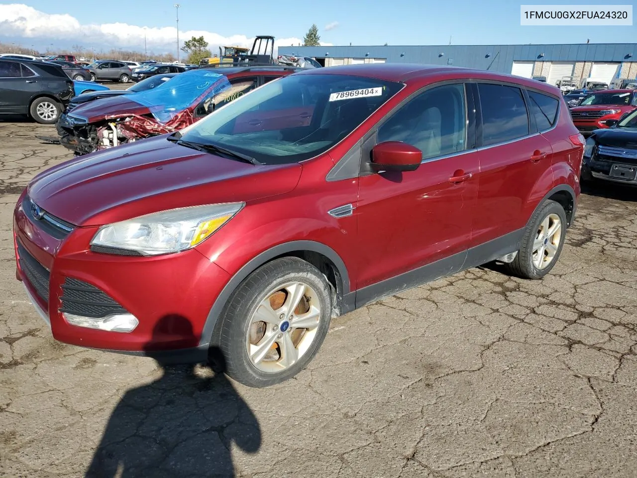 2015 Ford Escape Se VIN: 1FMCU0GX2FUA24320 Lot: 78969404