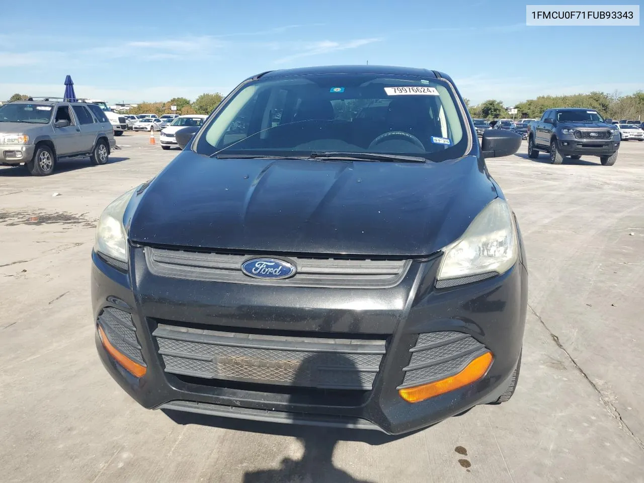 2015 Ford Escape S VIN: 1FMCU0F71FUB93343 Lot: 79976624