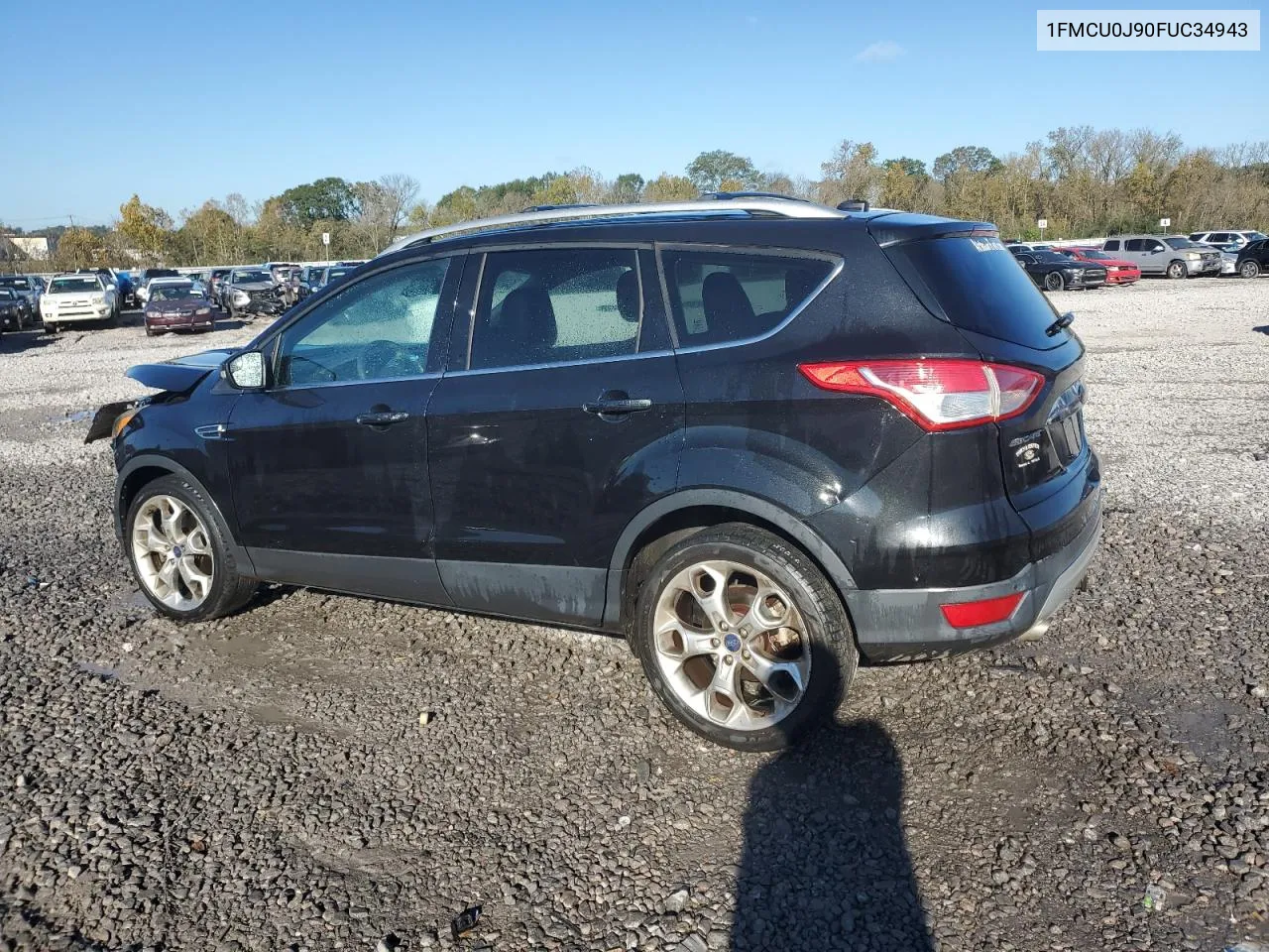 2015 Ford Escape Titanium VIN: 1FMCU0J90FUC34943 Lot: 80206434