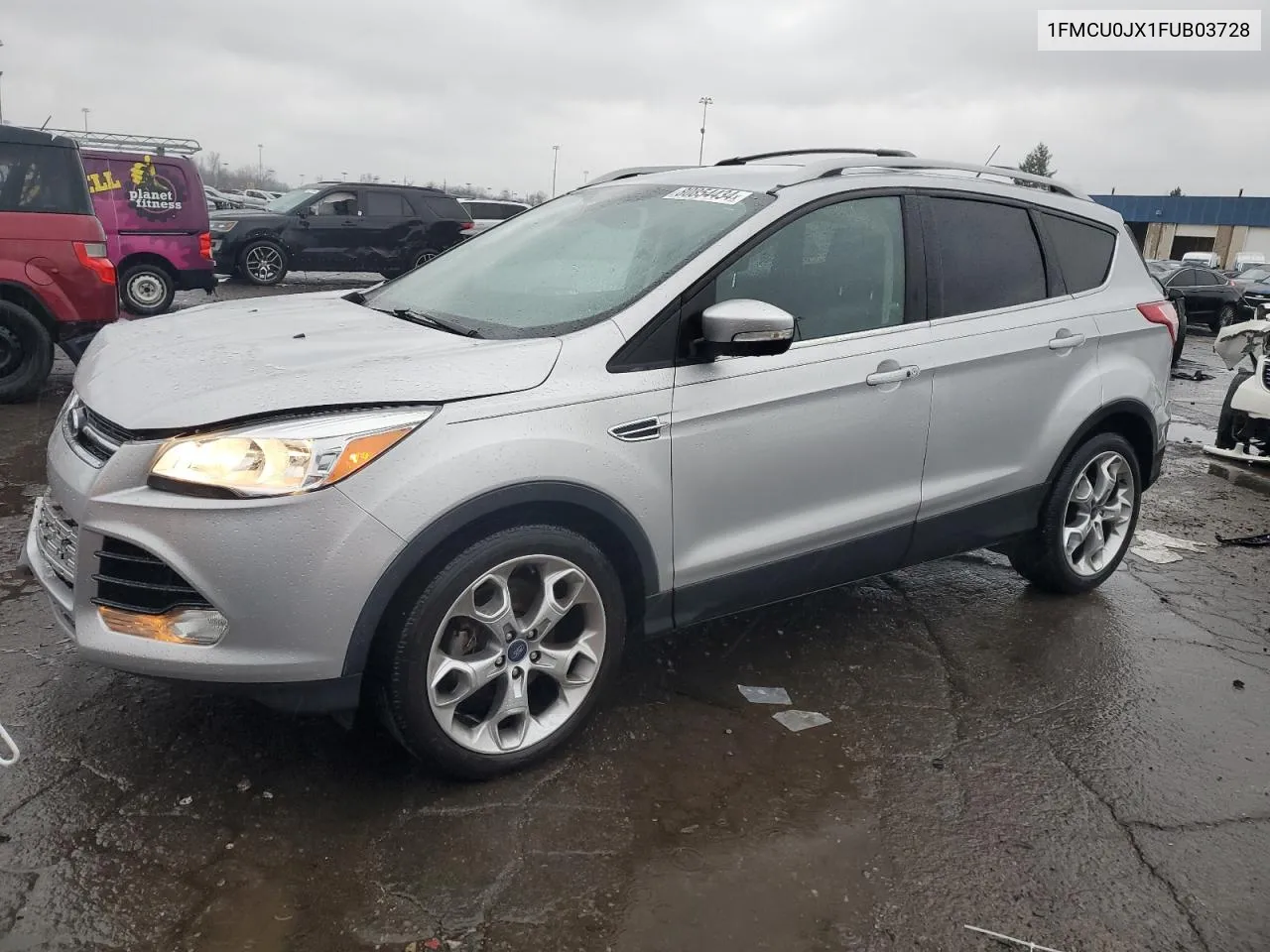 2015 Ford Escape Titanium VIN: 1FMCU0JX1FUB03728 Lot: 80854434