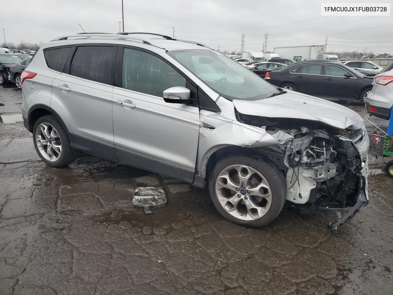 2015 Ford Escape Titanium VIN: 1FMCU0JX1FUB03728 Lot: 80854434