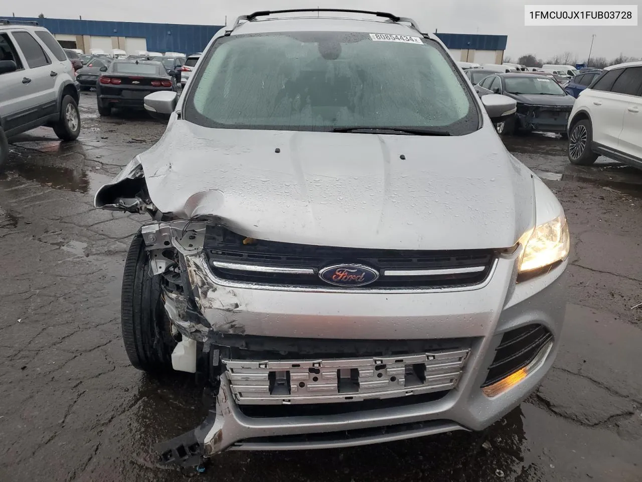 2015 Ford Escape Titanium VIN: 1FMCU0JX1FUB03728 Lot: 80854434