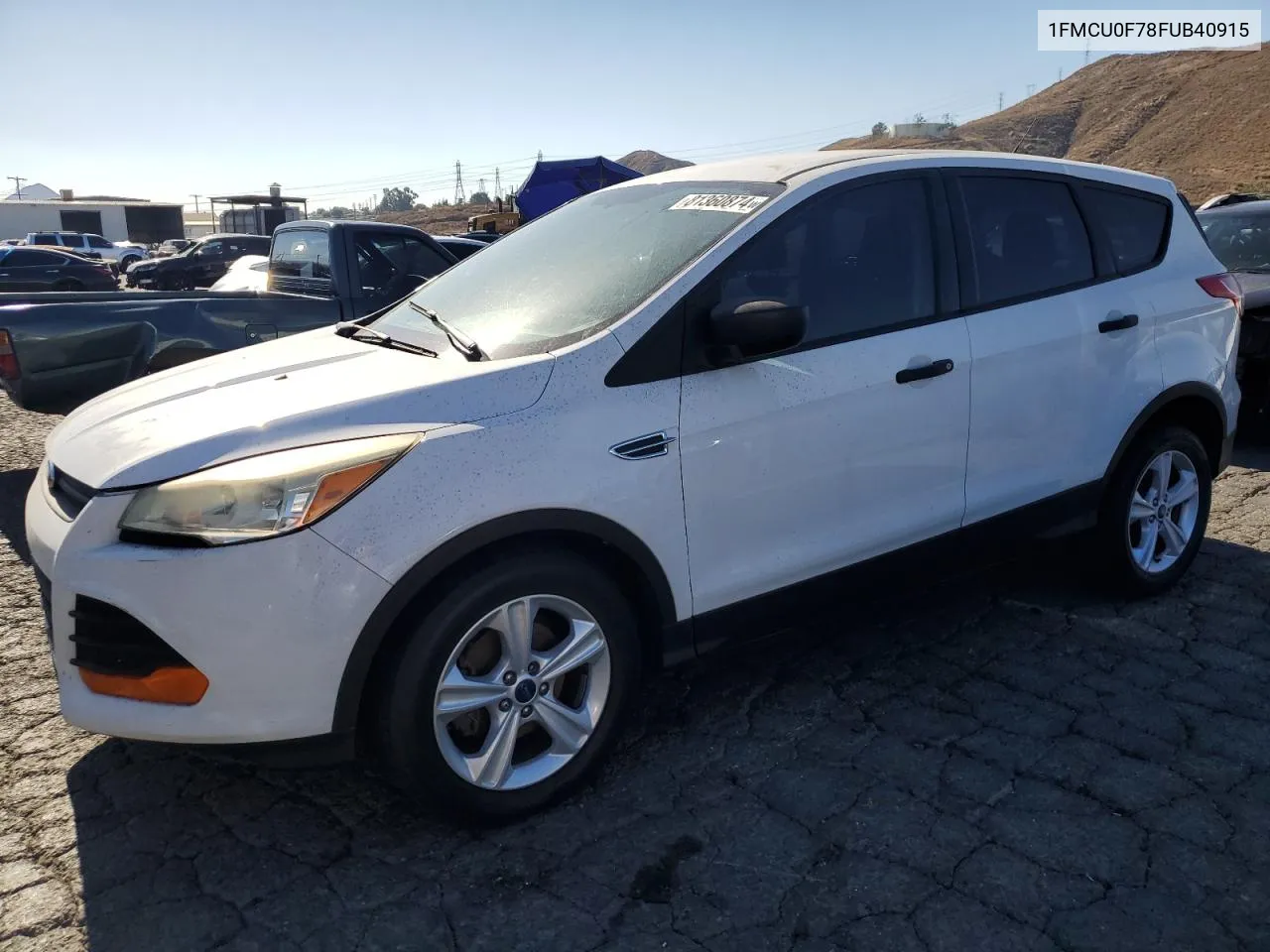 2015 Ford Escape S VIN: 1FMCU0F78FUB40915 Lot: 81360874