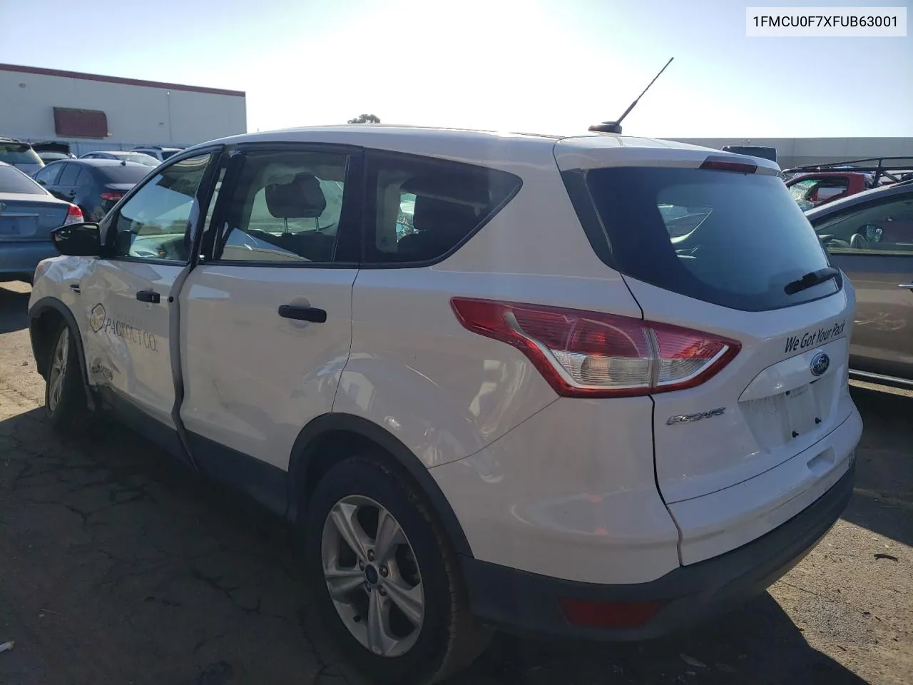 2015 Ford Escape S VIN: 1FMCU0F7XFUB63001 Lot: 81844753