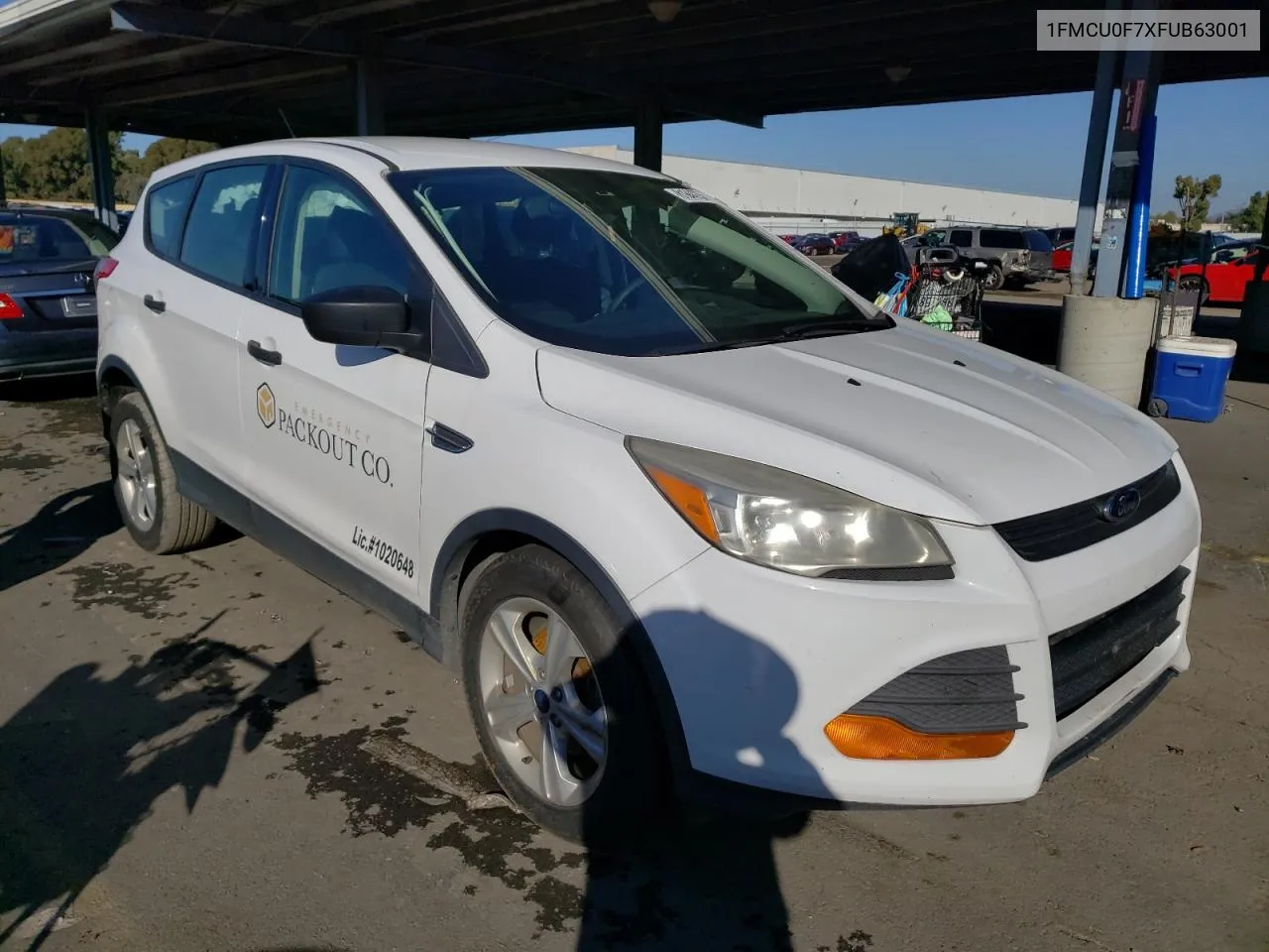 2015 Ford Escape S VIN: 1FMCU0F7XFUB63001 Lot: 81844753