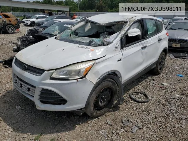 2016 Ford Escape S VIN: 1FMCU0F7XGUB98011 Lot: 50261564