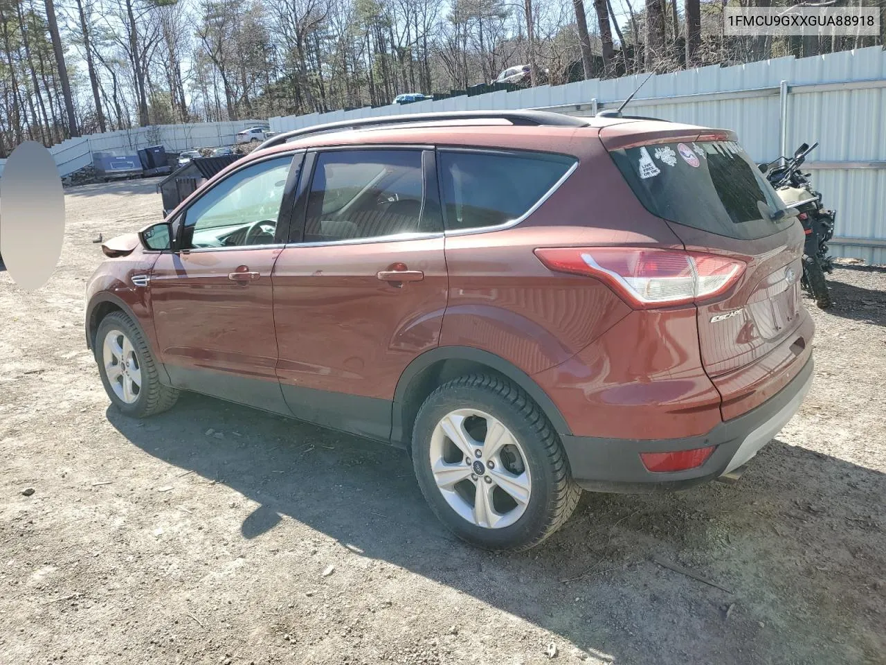 2016 Ford Escape Se VIN: 1FMCU9GXXGUA88918 Lot: 51611234