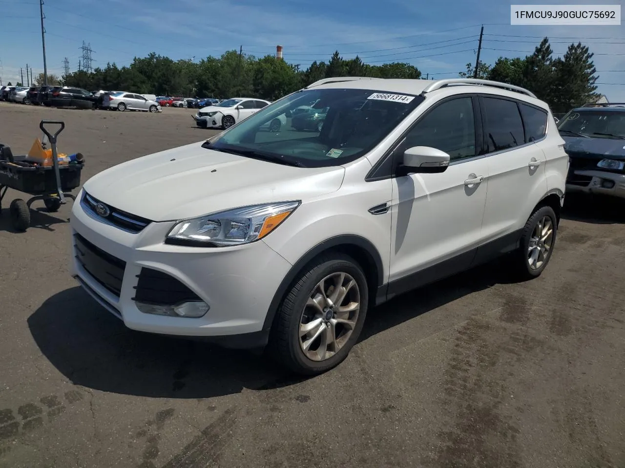 2016 Ford Escape Titanium VIN: 1FMCU9J90GUC75692 Lot: 56681314