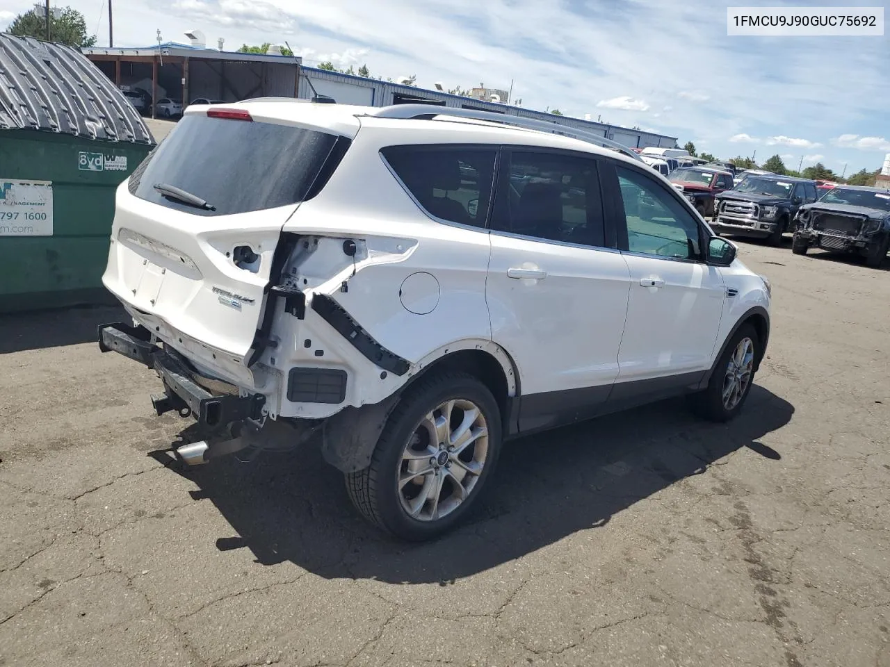 2016 Ford Escape Titanium VIN: 1FMCU9J90GUC75692 Lot: 56681314