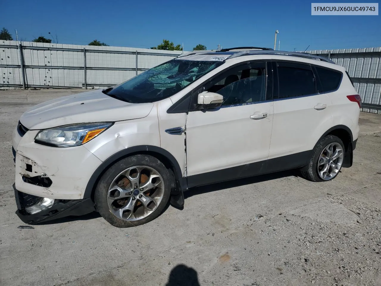 2016 Ford Escape Titanium VIN: 1FMCU9JX6GUC49743 Lot: 57490404