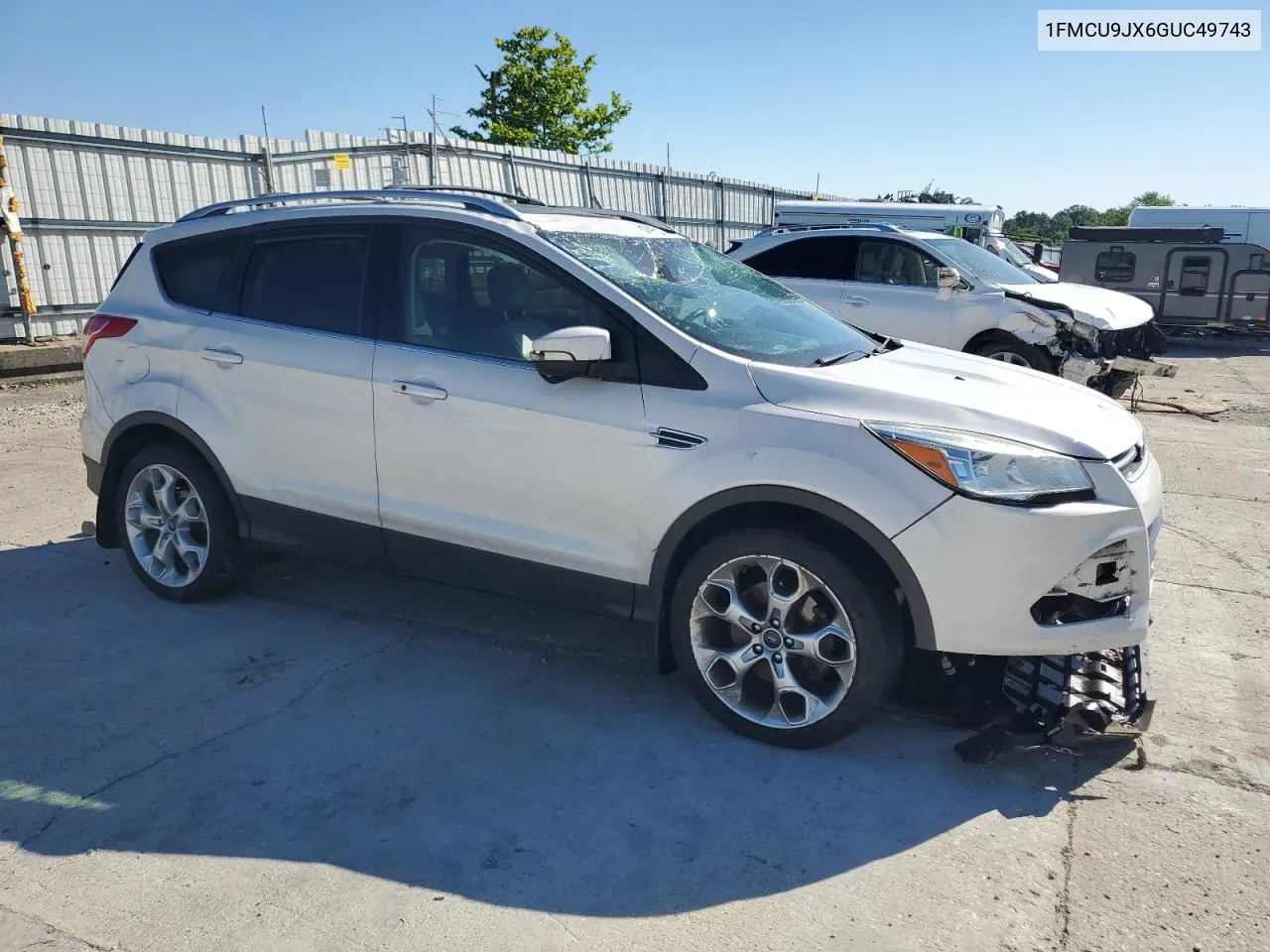 2016 Ford Escape Titanium VIN: 1FMCU9JX6GUC49743 Lot: 57490404