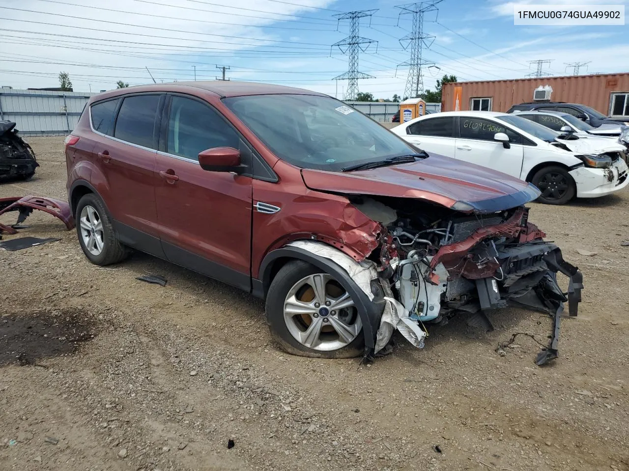 2016 Ford Escape Se VIN: 1FMCU0G74GUA49902 Lot: 61148154