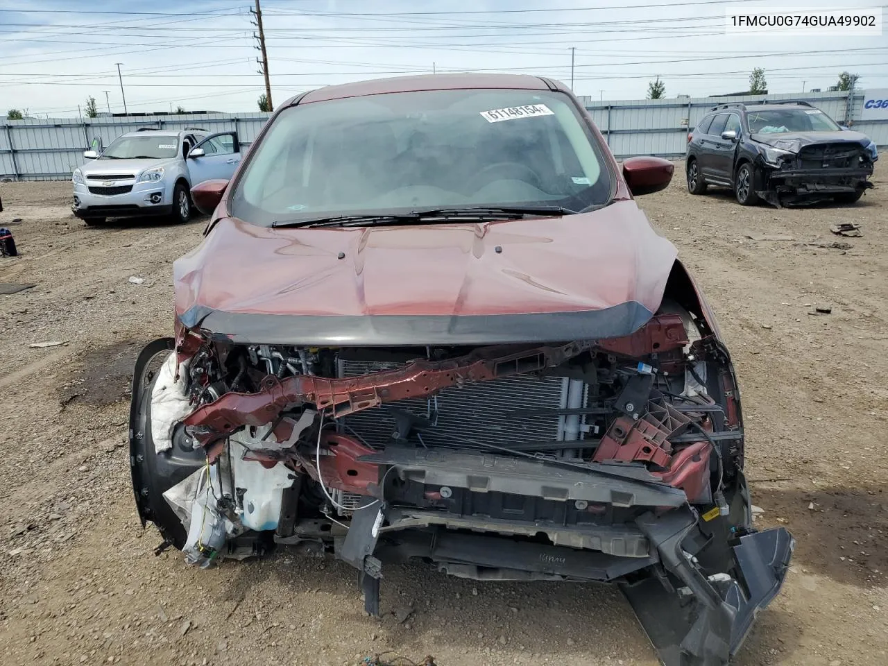 2016 Ford Escape Se VIN: 1FMCU0G74GUA49902 Lot: 61148154