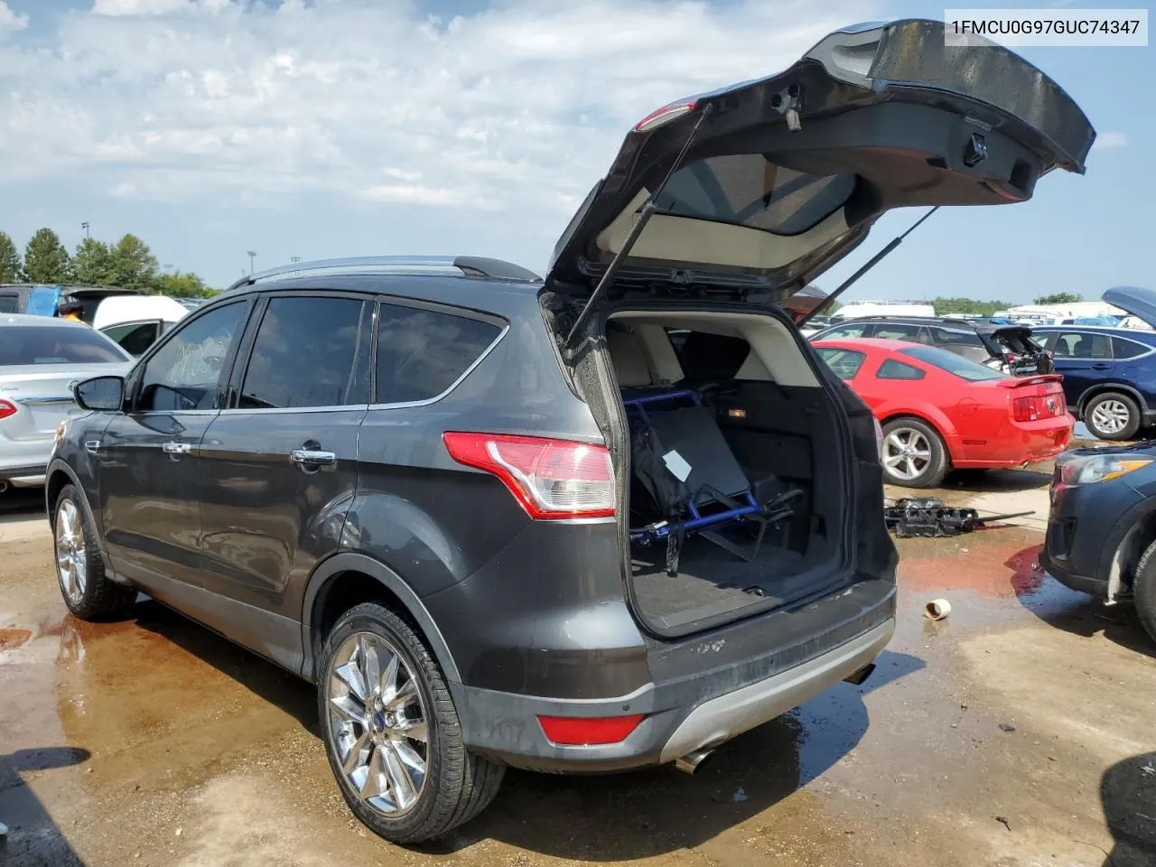 2016 Ford Escape Se VIN: 1FMCU0G97GUC74347 Lot: 62480374