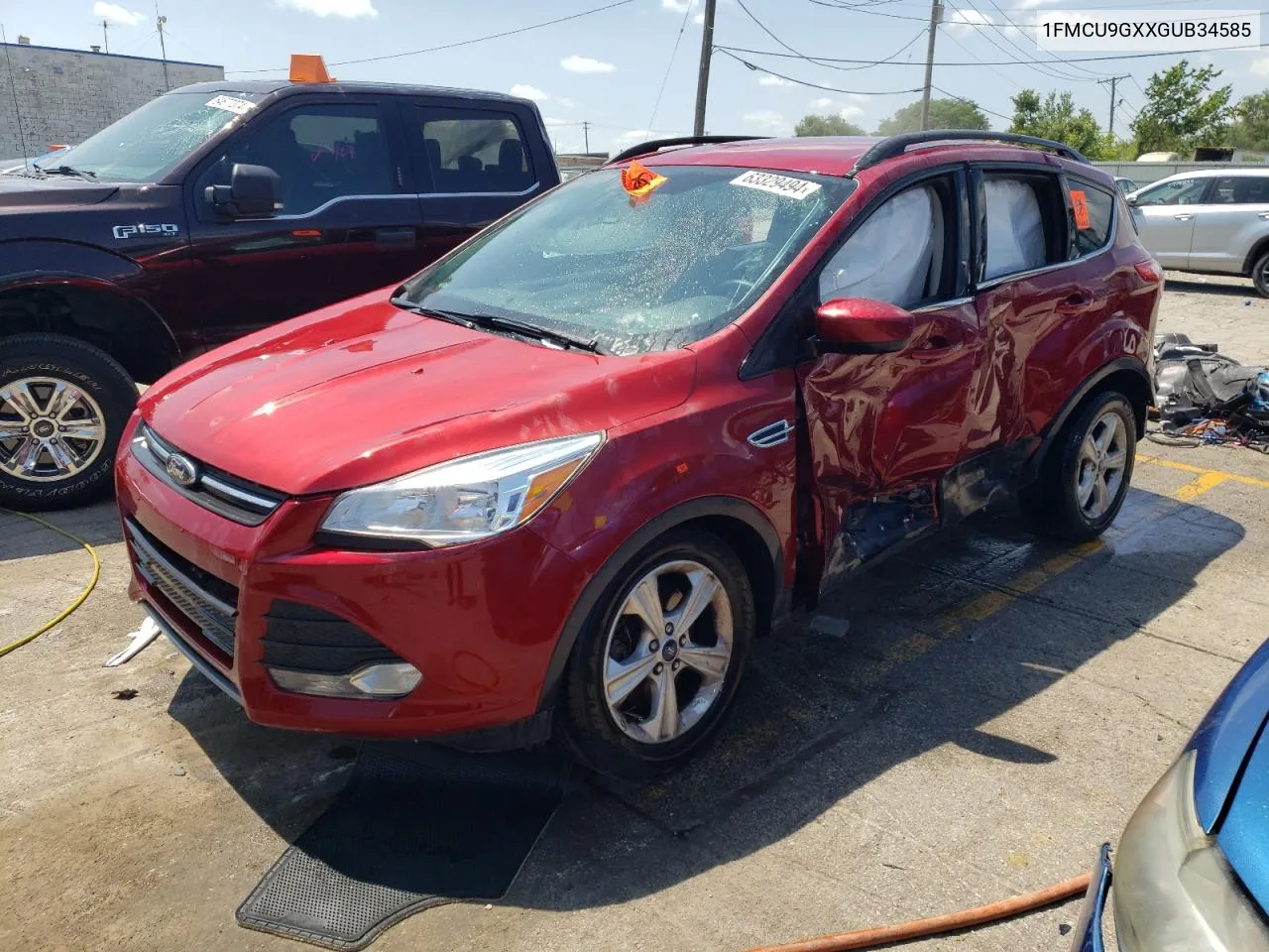 2016 Ford Escape Se VIN: 1FMCU9GXXGUB34585 Lot: 63329494