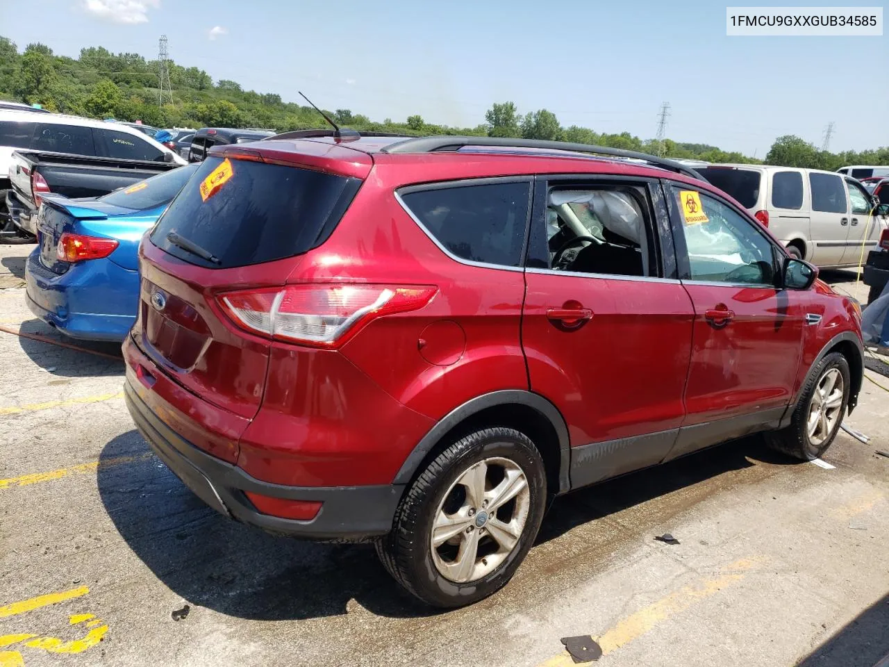 2016 Ford Escape Se VIN: 1FMCU9GXXGUB34585 Lot: 63329494