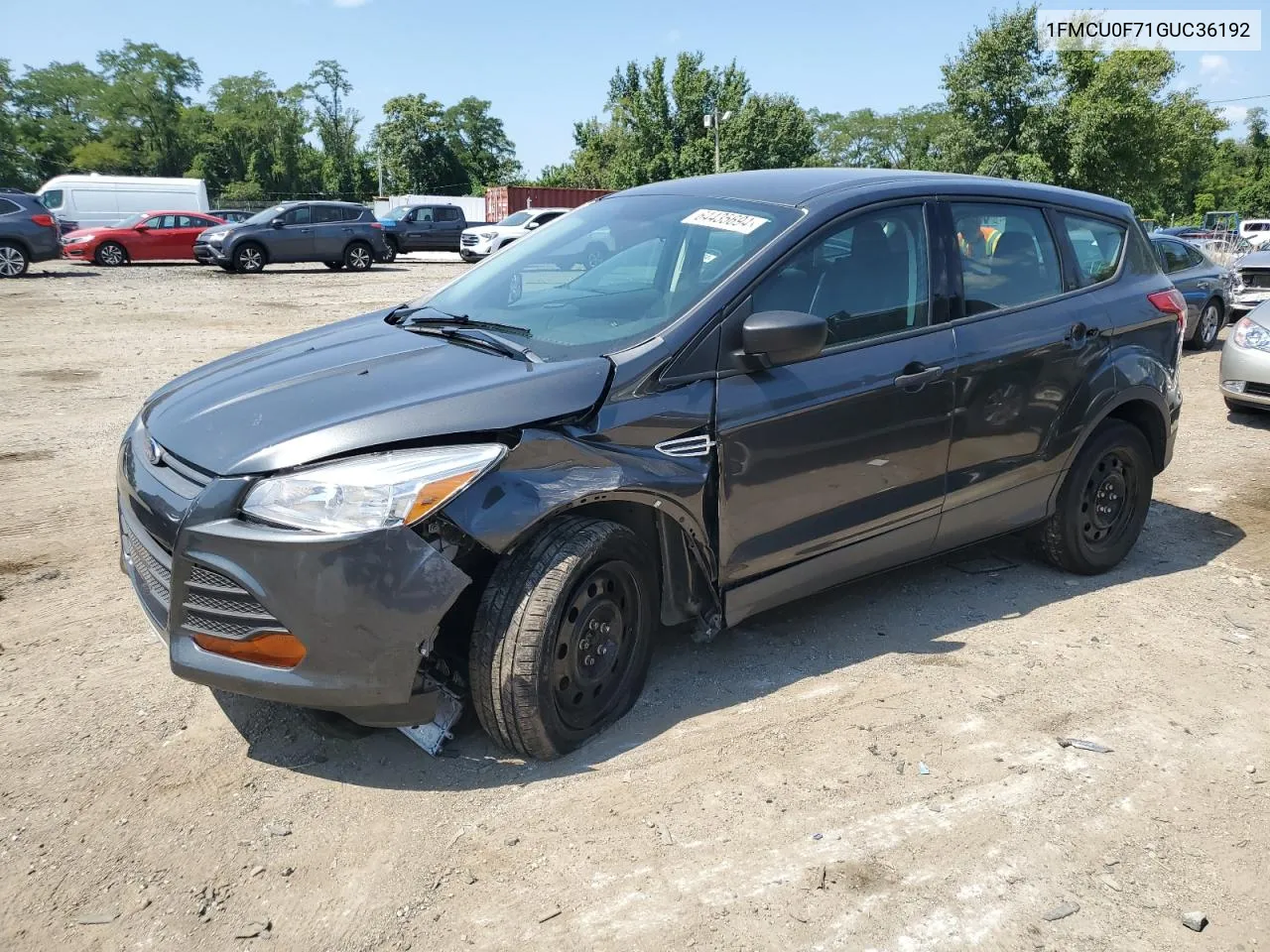 2016 Ford Escape S VIN: 1FMCU0F71GUC36192 Lot: 64435694