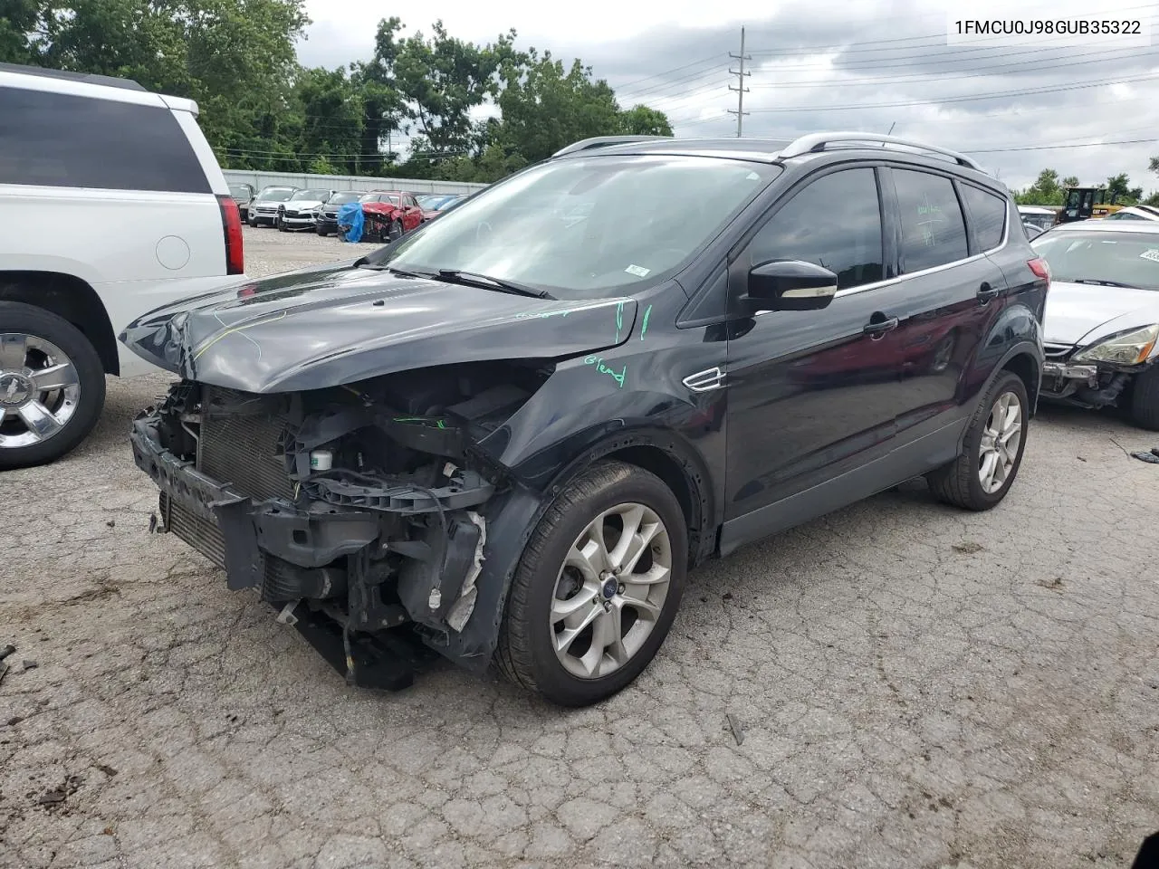 2016 Ford Escape Titanium VIN: 1FMCU0J98GUB35322 Lot: 65380474