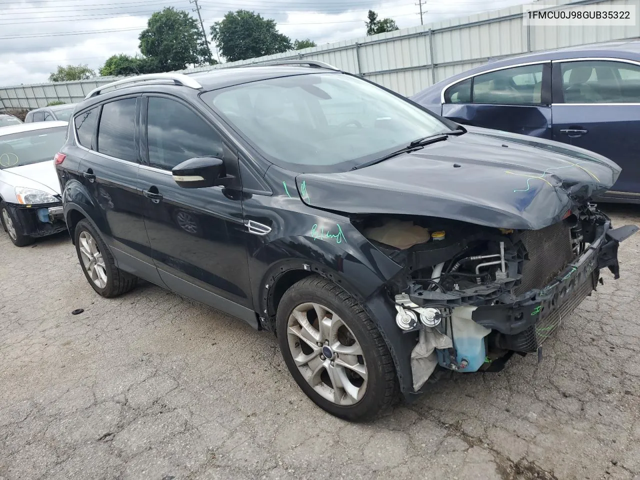 2016 Ford Escape Titanium VIN: 1FMCU0J98GUB35322 Lot: 65380474