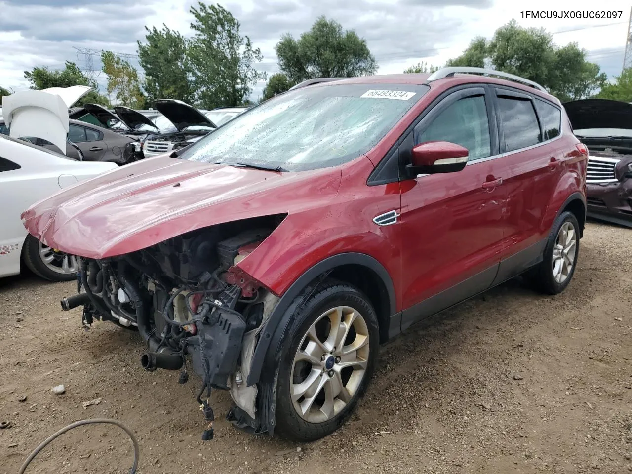 2016 Ford Escape Titanium VIN: 1FMCU9JX0GUC62097 Lot: 66493324