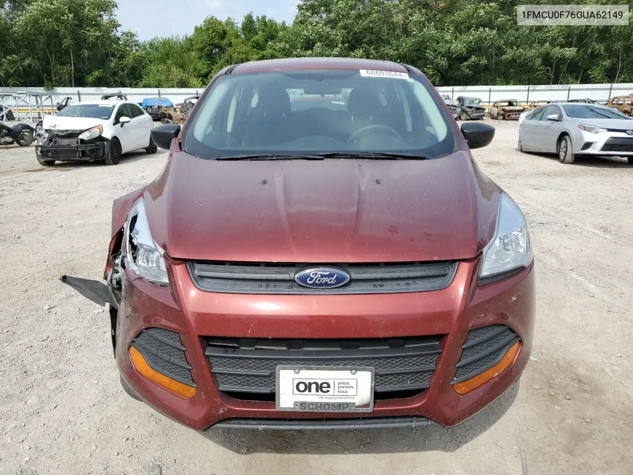 2016 Ford Escape S VIN: 1FMCU0F76GUA62149 Lot: 66603644