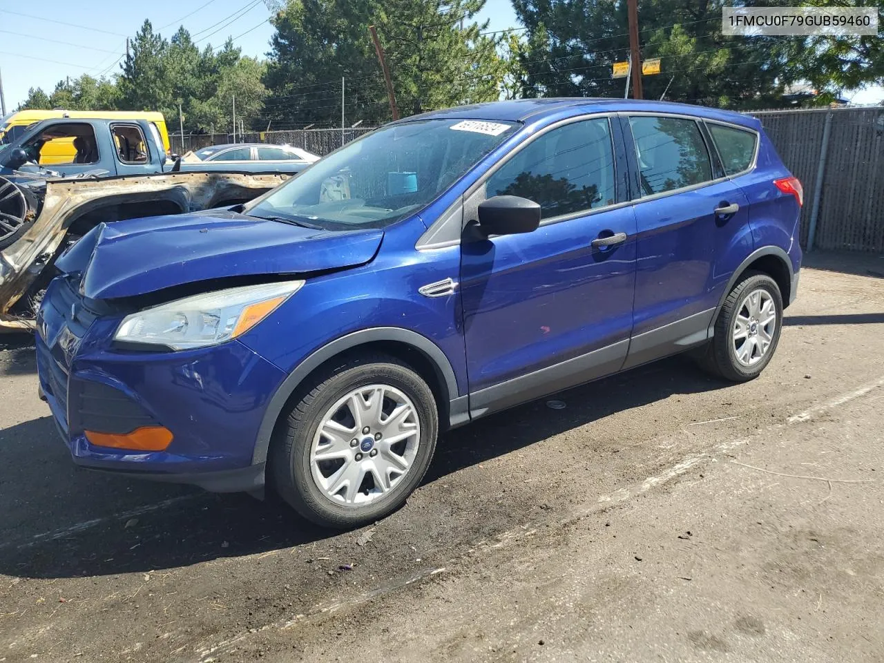 2016 Ford Escape S VIN: 1FMCU0F79GUB59460 Lot: 69116524