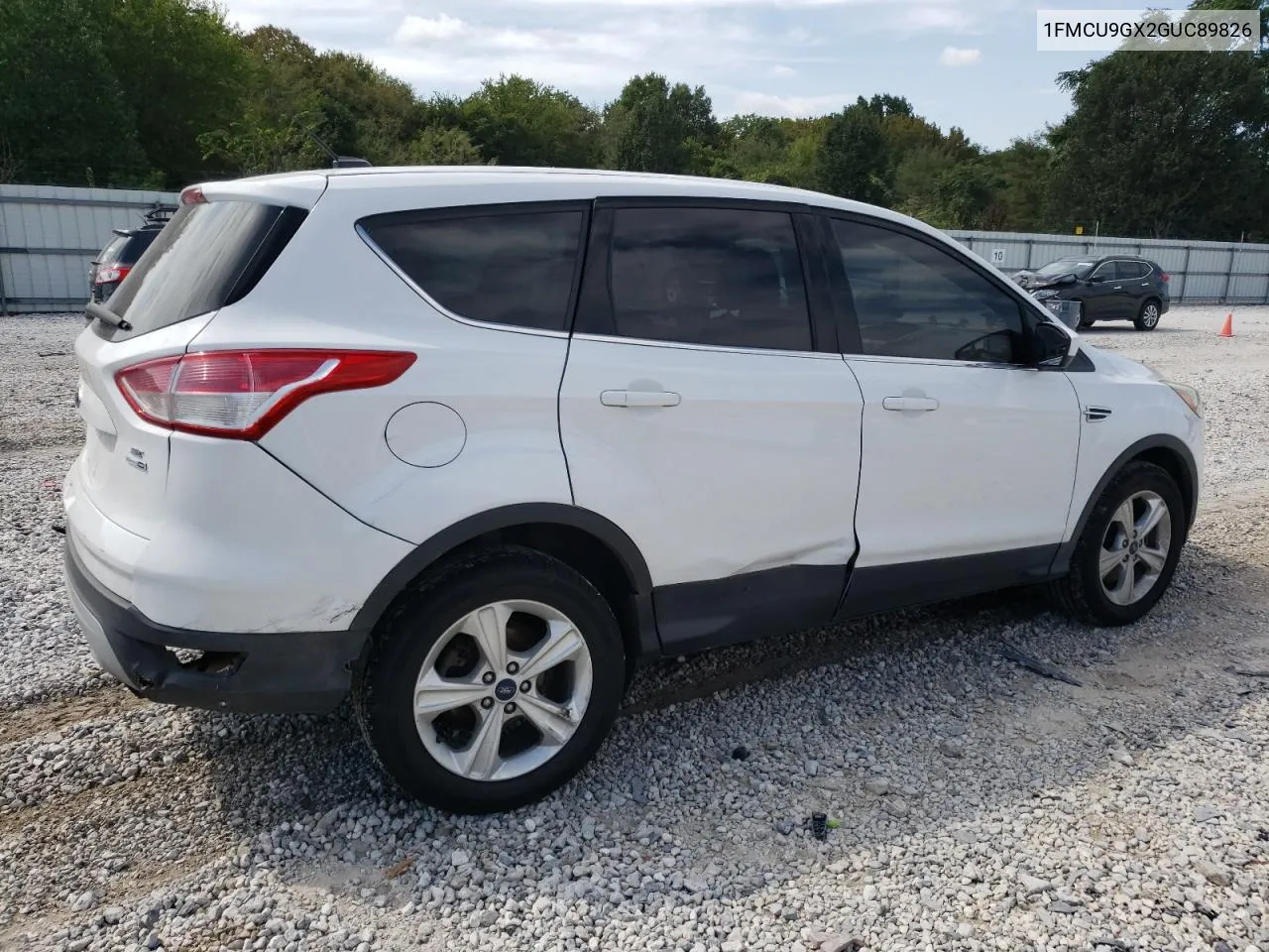 2016 Ford Escape Se VIN: 1FMCU9GX2GUC89826 Lot: 69655884