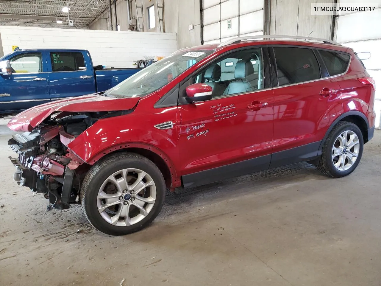 2016 Ford Escape Titanium VIN: 1FMCU9J93GUA83117 Lot: 71340554