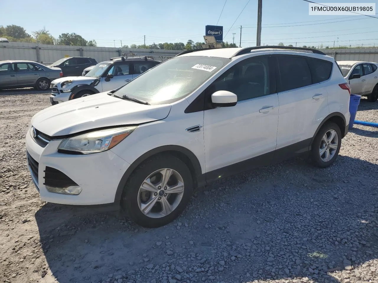 2016 Ford Escape Se VIN: 1FMCU0GX6GUB19805 Lot: 72074004