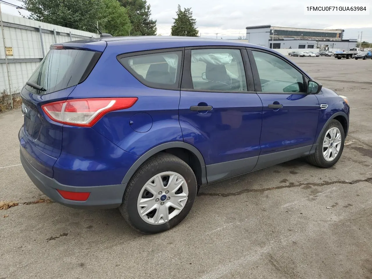 2016 Ford Escape S VIN: 1FMCU0F71GUA63984 Lot: 72775994