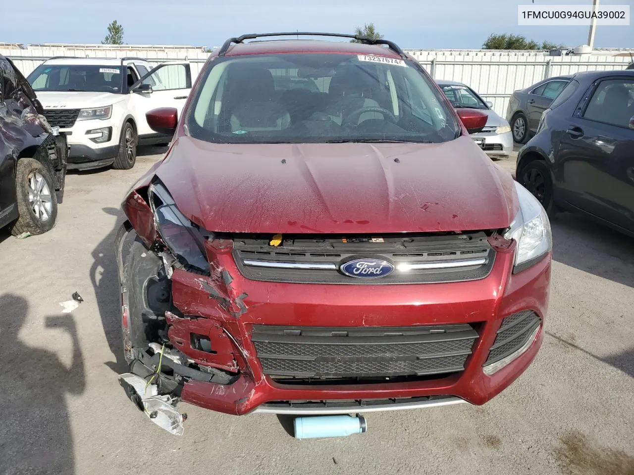 2016 Ford Escape Se VIN: 1FMCU0G94GUA39002 Lot: 73237674