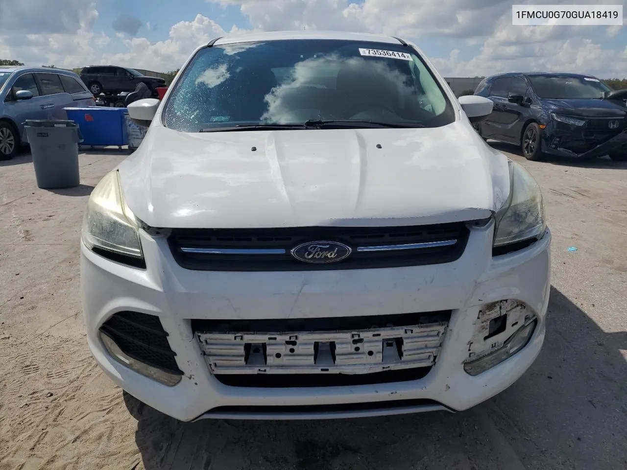 2016 Ford Escape Se VIN: 1FMCU0G70GUA18419 Lot: 73536414