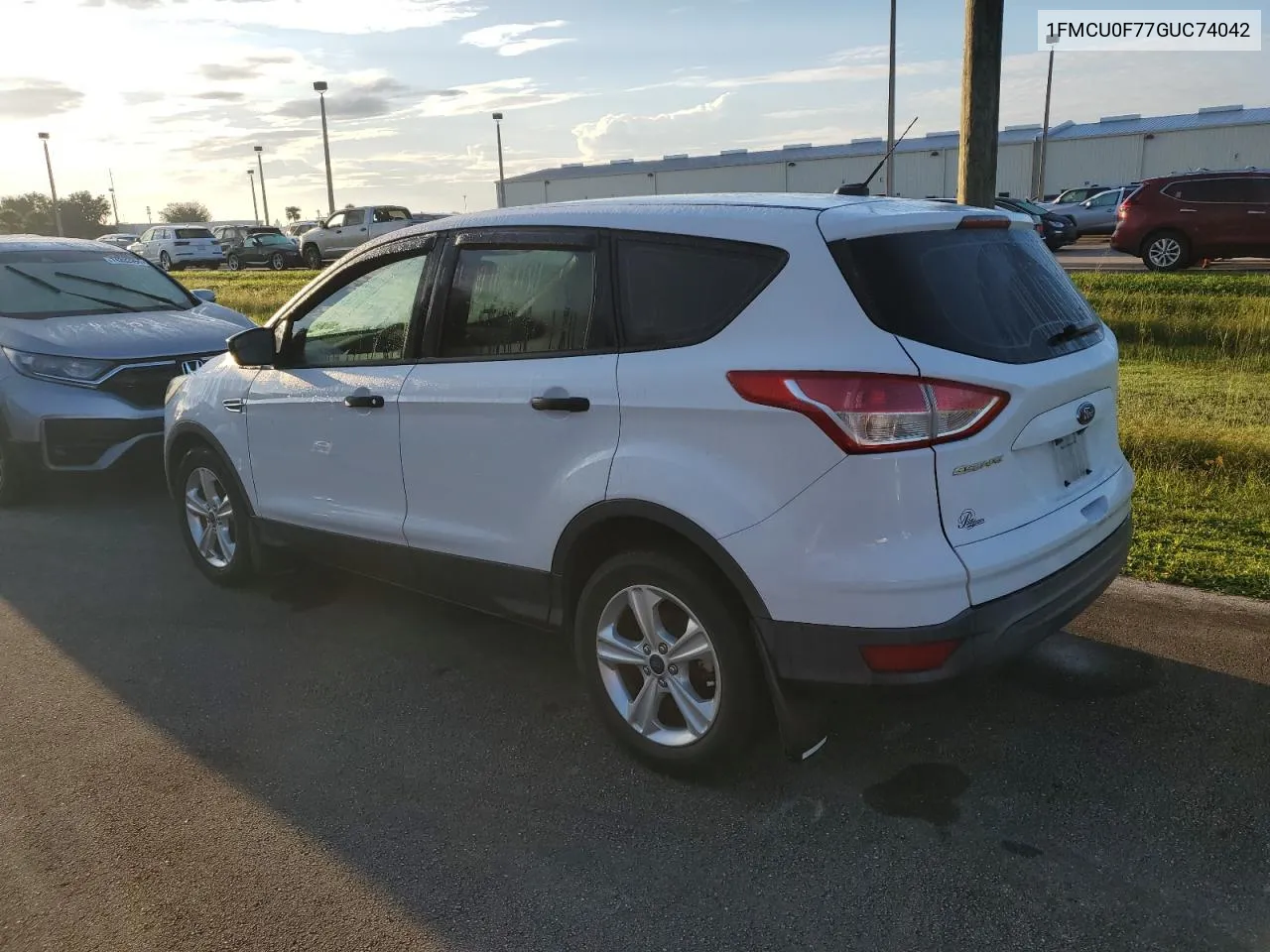 2016 Ford Escape S VIN: 1FMCU0F77GUC74042 Lot: 74250974