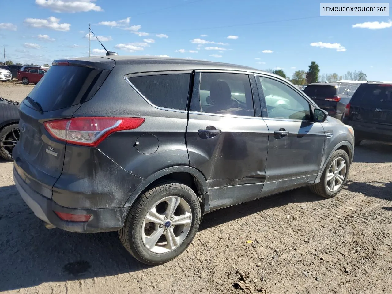 2016 Ford Escape Se VIN: 1FMCU0GX2GUC81768 Lot: 74520414