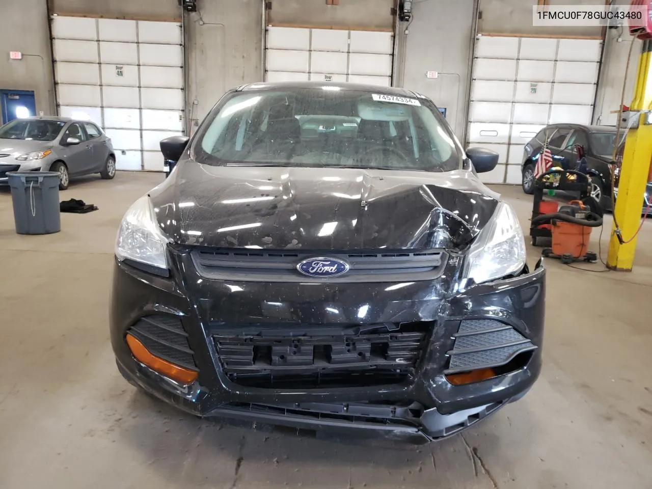 2016 Ford Escape S VIN: 1FMCU0F78GUC43480 Lot: 74574334