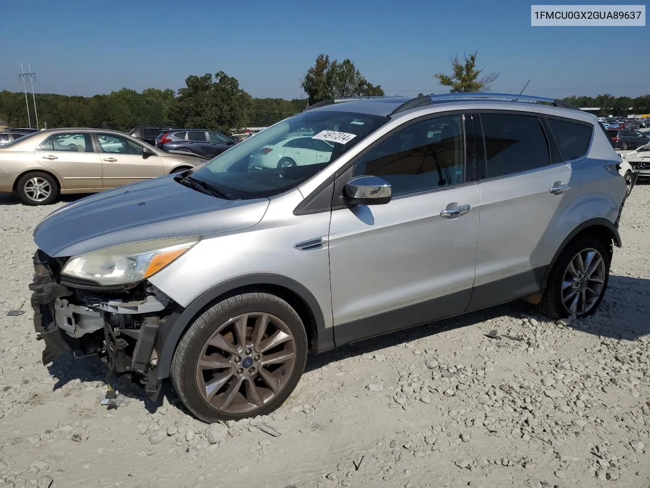 2016 Ford Escape Se VIN: 1FMCU0GX2GUA89637 Lot: 74917314