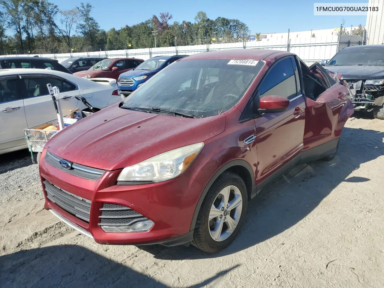 2016 Ford Escape Se VIN: 1FMCU0G70GUA23183 Lot: 75208814