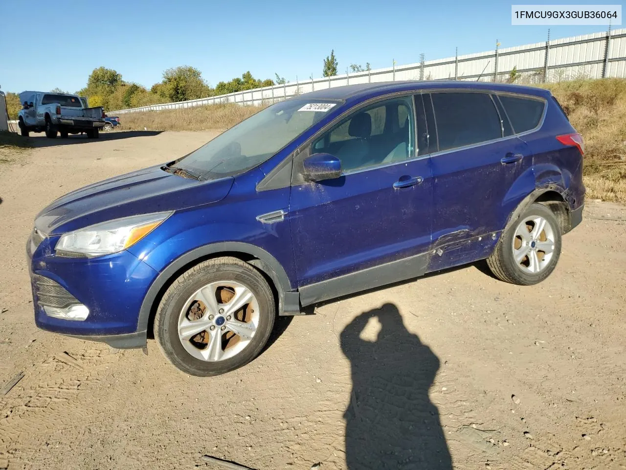 2016 Ford Escape Se VIN: 1FMCU9GX3GUB36064 Lot: 75213004