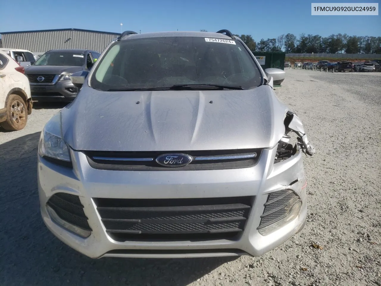 2016 Ford Escape Se VIN: 1FMCU9G92GUC24959 Lot: 75472624