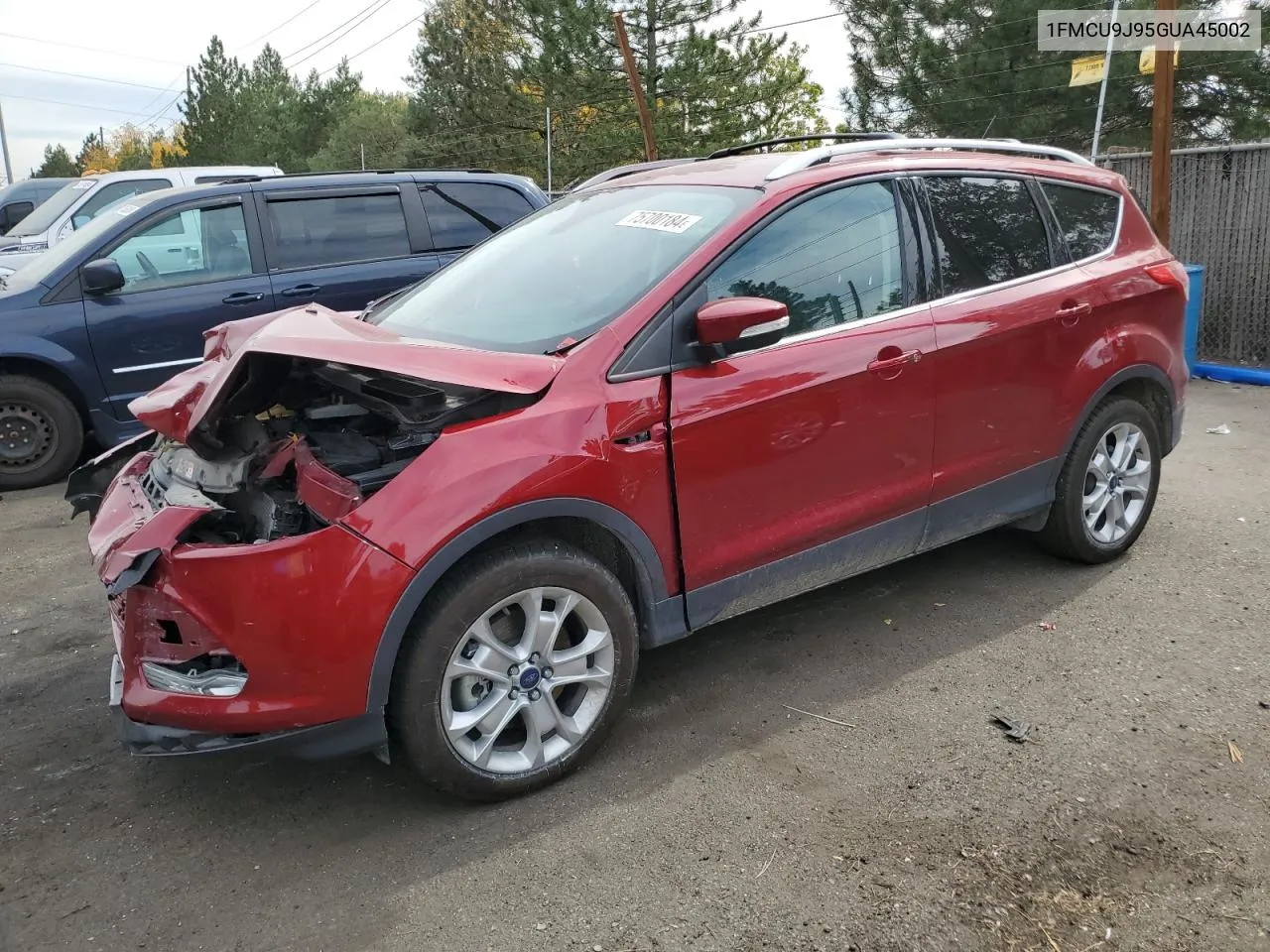 2016 Ford Escape Titanium VIN: 1FMCU9J95GUA45002 Lot: 75700184