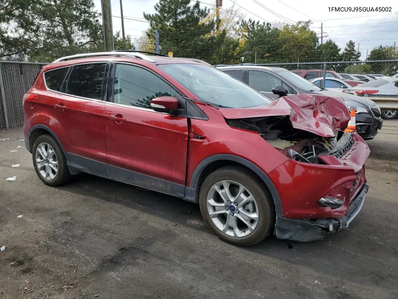 2016 Ford Escape Titanium VIN: 1FMCU9J95GUA45002 Lot: 75700184