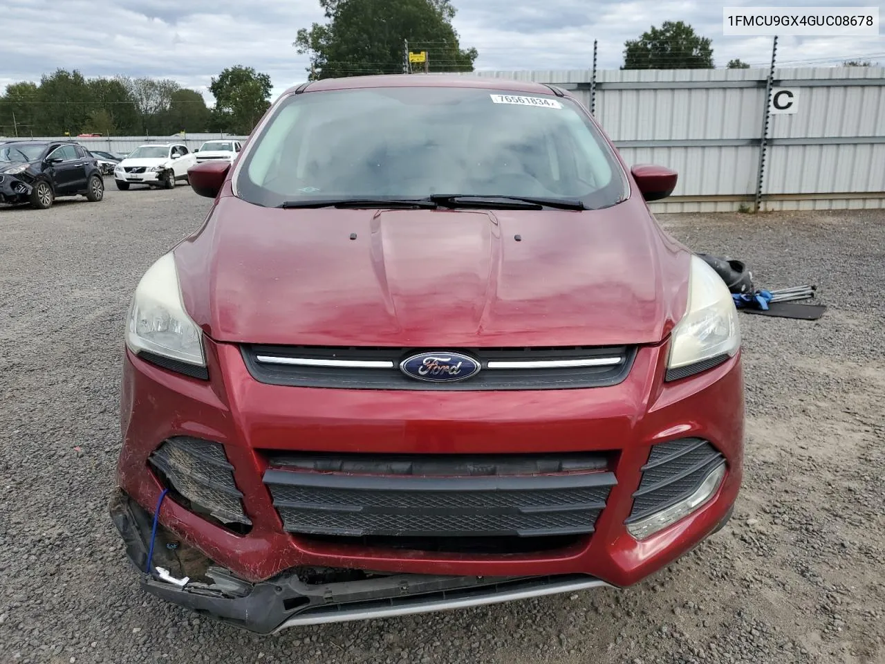 2016 Ford Escape Se VIN: 1FMCU9GX4GUC08678 Lot: 76561834