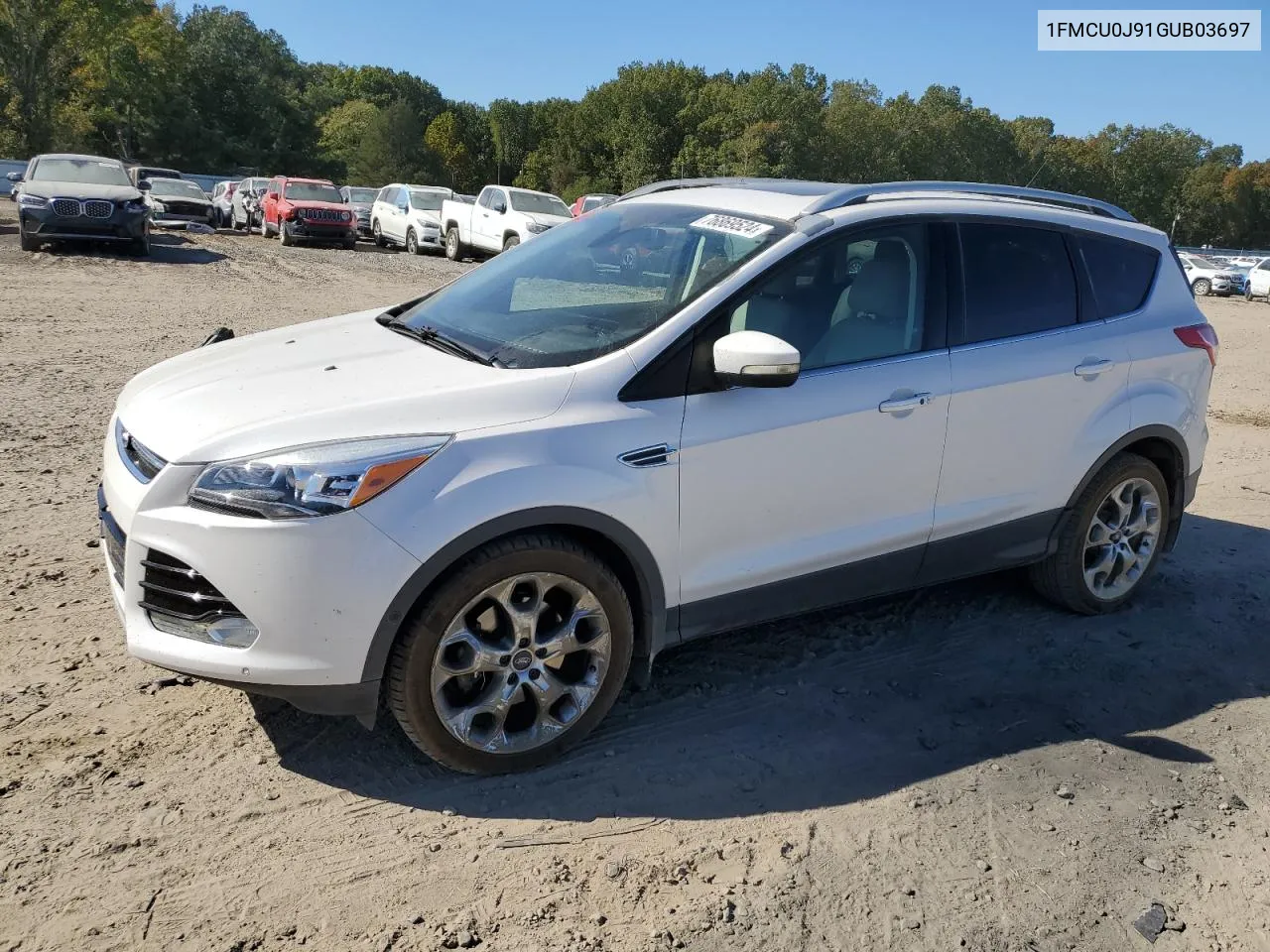 2016 Ford Escape Titanium VIN: 1FMCU0J91GUB03697 Lot: 76869524