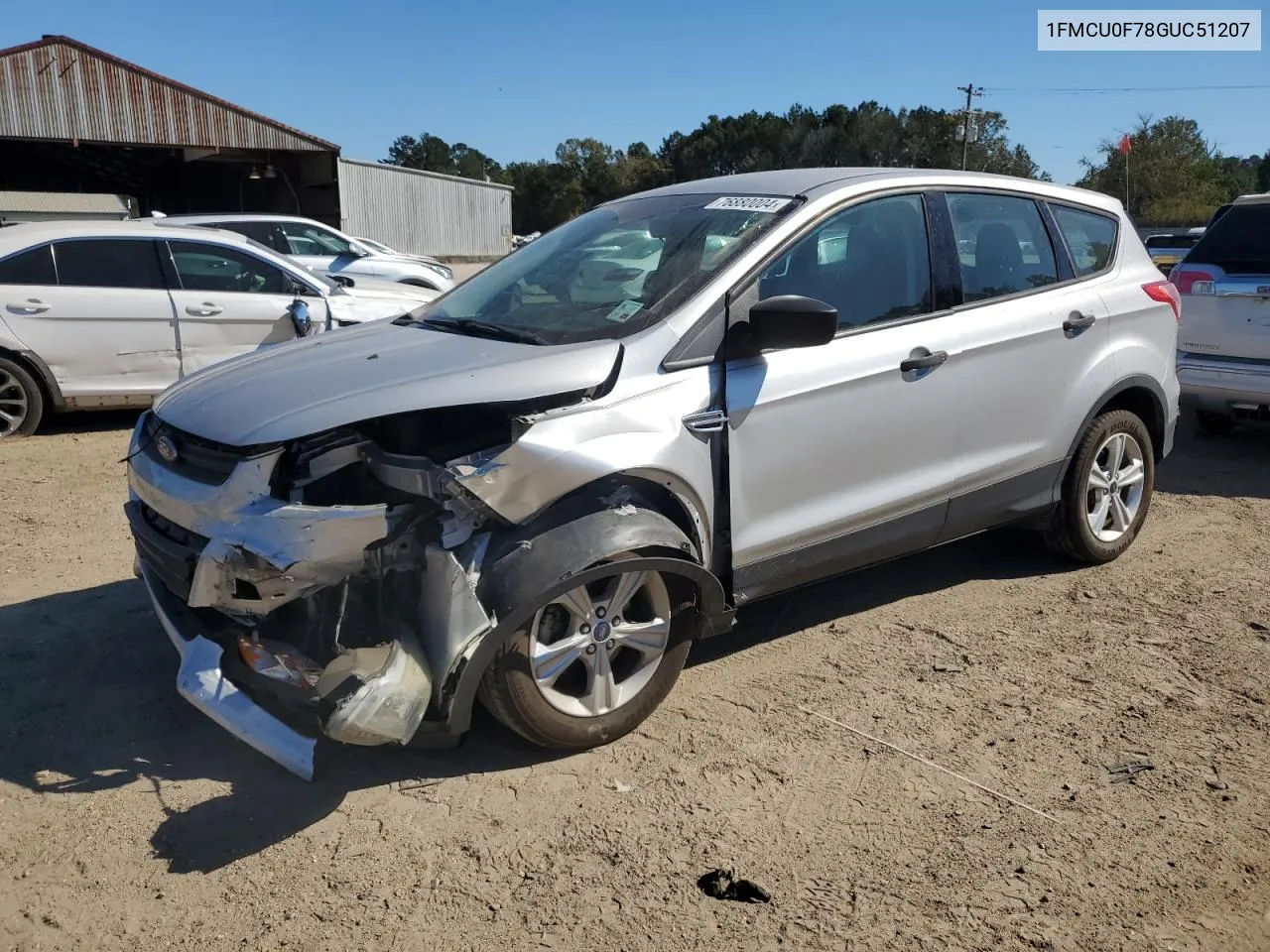 2016 Ford Escape S VIN: 1FMCU0F78GUC51207 Lot: 76880004