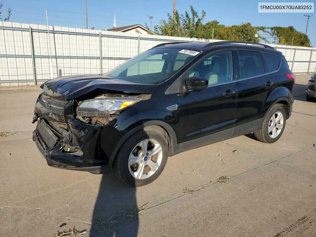 2016 Ford Escape Se VIN: 1FMCU0GX7GUA83252 Lot: 77077684