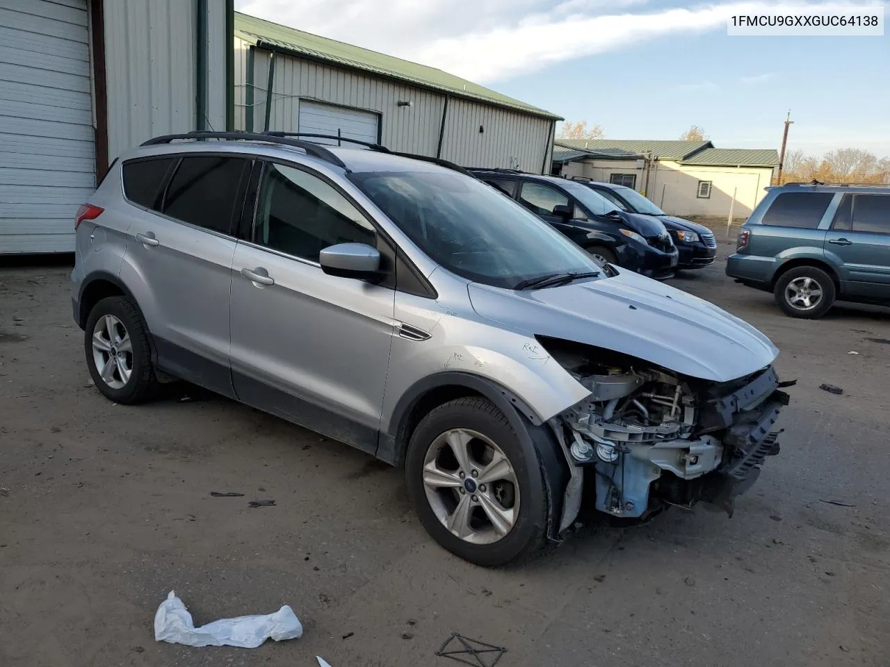 2016 Ford Escape Se VIN: 1FMCU9GXXGUC64138 Lot: 77200394